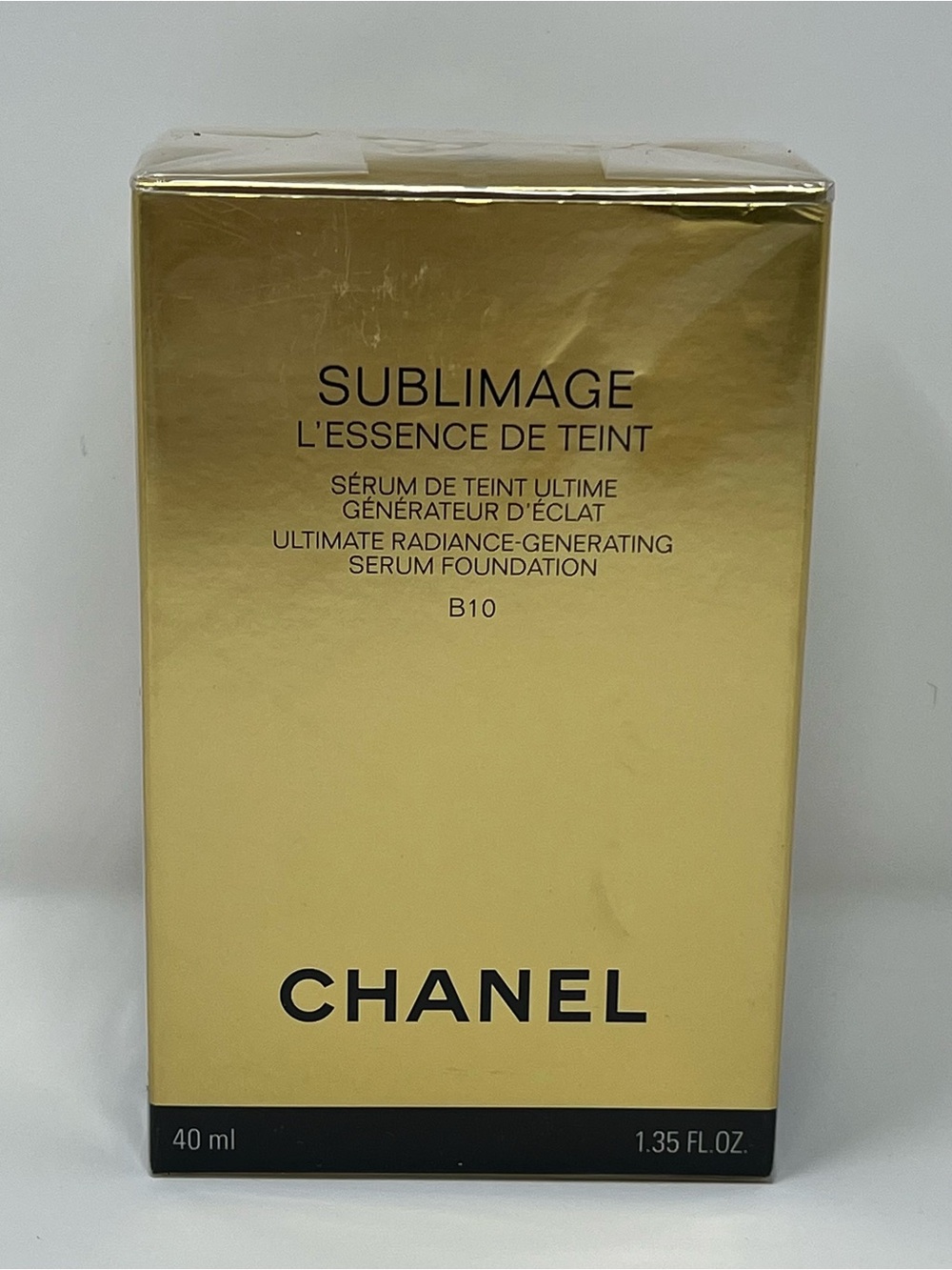 CHANEL Sublimage L’Essence de Teint Ultimate Serum Foundation, shade B10, 40 mL
